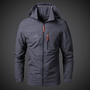 Spring and Autumn New Men's Jacket Casual Jacket Outdoor Sports Top Loose Windbreaker Autumn Jacket
