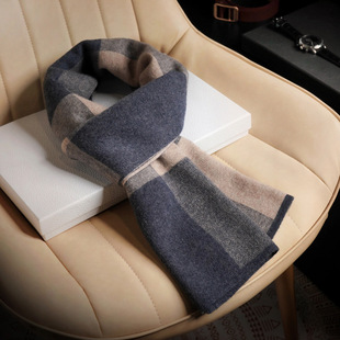 New Scarf Men's Winter New Korean-style All-match Boyfriend Gift Warm High-end Gift Box Wool Scarf Women