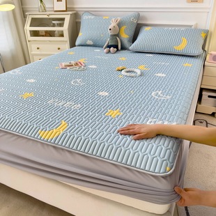 Summer latex mat three-piece set of small fresh ice silk mat bed hat cool silk mat air conditioning soft mat wholesale