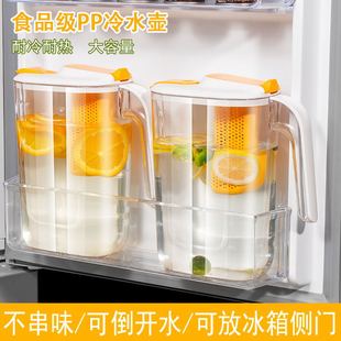 Cold Kettle Household Large Capacity Juice Drink Lemon Kettle suit Cold Kettle High Temperature Resistant Ice Kettle with Cup