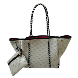 Cross-border Diving Material Perforated Beach Bag Shoulder Tote Bag Fashion Mummy Bag Women's Hand Bag Beach Bag
