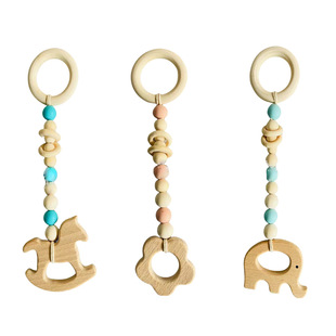 Baby Fitness Rack Wooden Photography Decoration Nordic Style Fitness Equipment Ornaments Newborn Baby Children's Exercise Toys