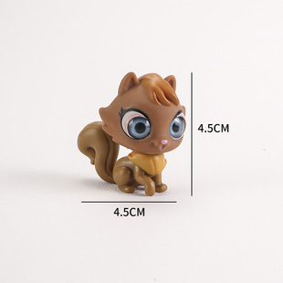 Children's doll accessories vinyl doll decoration model toy simulation real Eye cartoon animal pet elf variety