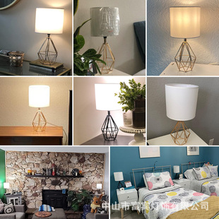 Modern simple desk lamp living room headlamp light luxury bedside night light hotel B & B table lamp cross-border supply