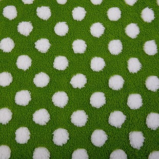 Single-sided polka dot jacquard cotton wool polka dot plush jacquard coral fleece home clothing shoes and hats flannel fabric
