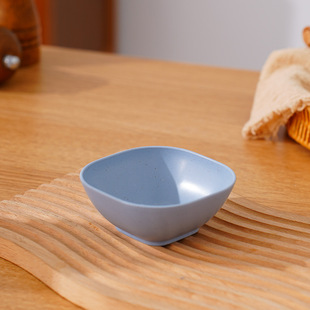 Wheat Straw Bowl Drop-resistant Household Children's Rice Bowl Non-slip Plastic Soup Bowl Noodle Bowl Spoon suit Large Bowl Tableware