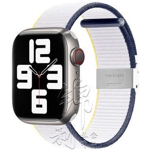 Рекомендуем для Apple Watch Нейлоновая петля Двухсекционная Регулируемая пряжка Ремешок iwatch
