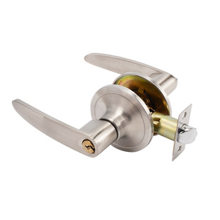 Three-pole type 75 large cover stainless steel ball lock aluminum alloy room door lock bathroom door lock plastic steel door toilet ball lock