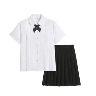 Japanese Taiwan Normal University Attached High School Uniform jk Uniform Short Sleeve Shirt College Style Shirt Senior high school Student Class suit