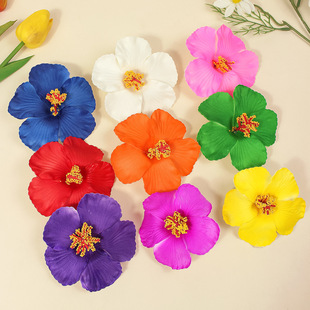 Factory direct 10cmEVA simulation frangipani flower Hawaiian flower wedding corsage headdress accessories dried flowers