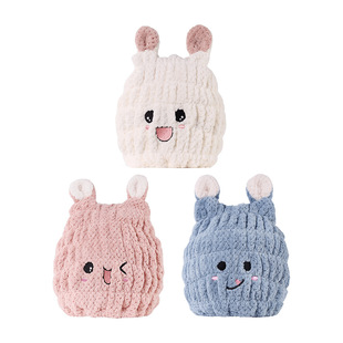 Cartoon hot sale cute pineapple Plaid pullover children's hair drying cap cute bear absorbent quick-drying embroidery shower cap wholesale