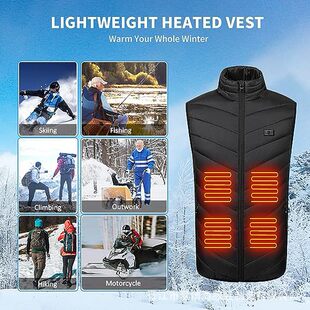Cross-border winter heating clothes Zone 9 intelligent heating vest shoulder pad warm heating clothes zone 4 vest heating cotton-padded clothes