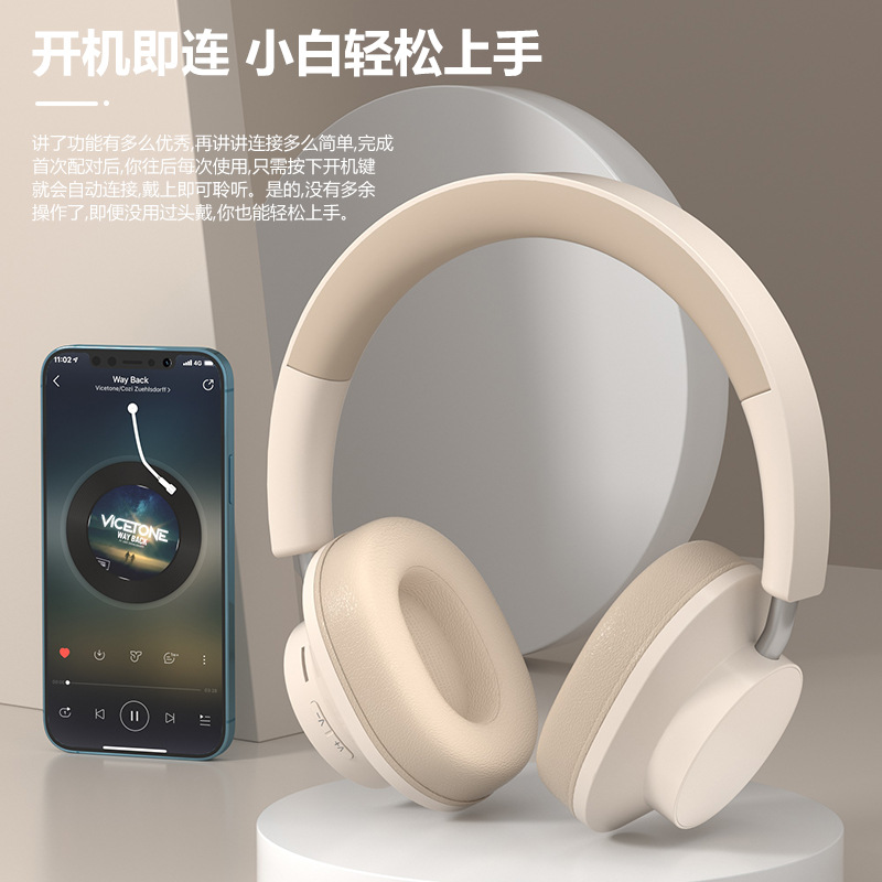 Amazon's New Product Dr80 Wireless Bluetooth Headset Game Call Silicone Ultra-Long Battery Life Head-Mounted Bluetooth Headset