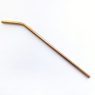 Food Grade Ice Flower Pure Titanium Straw Outdoor Camping Portable Beverage Tube Ultra Light Milk Tea Coke Metal Curved Straw