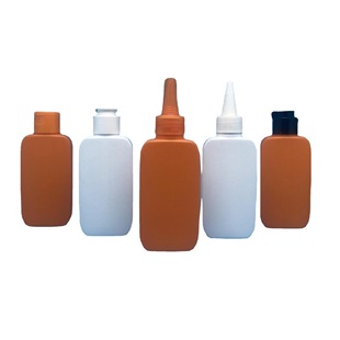 100ml square flat bottle HDPE oil film bottle cleaner plastic bottle tip cap pigment ink drop bottle
