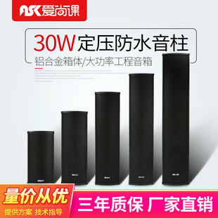 Aishang class LD-830 Black outdoor waterproof sound column wall-mounted constant pressure Speaker 30W Outdoor radio speaker