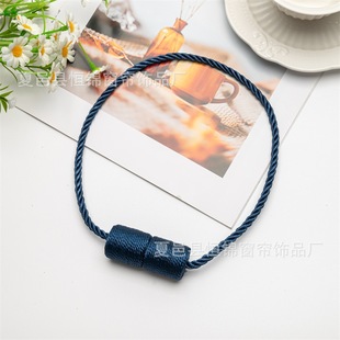 Cross-border new magnetic curtain buckle creative cylindrical non-perforated magnet buckle accessories tie rope curtain strap buckle ring