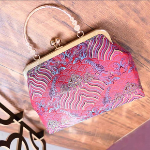 Non-Finished Handmade DIY Material Bag Gold Bag Cheongsam Bag Retro Style Hanfu National Style