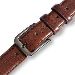 Amazon new cross-border foreign trade belt men's high-end sense Joker business belt pin buckle source manufacturers wholesale