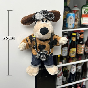 Handdog Refrigerator Stickers Cute Doll Creative Internet Celebrant Decoration Universal Dormitory Hole Board Magnetic Stickers Home Special Offer