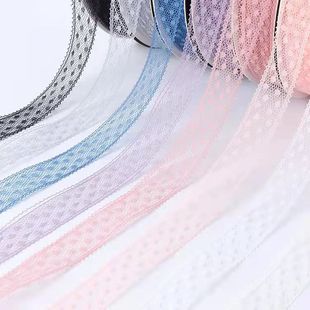 15 Color 1.5cm Non-elastic Lace Lace Dot Lace Bow Sofa Curtain Flower Packaging Ribbon Color