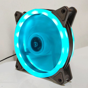 Endurance Chariot Dual Aperture Fixed Color Series Desktop Computer Chassis Fan 12cm Luminous Silent Radiator