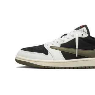 Путянь Чуньюань aj1 перевернутый крюк черный зеленый оливковый белый коричневый баскетбольный кроссовок черный самурай перевернутый крюк