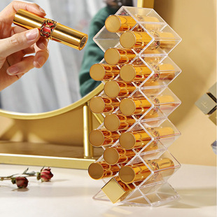 28 Style Creative Lipstick Rack Dressing Table Desktop Finishing Lip Balm Storage Vertical Lipstick Display Rack Storage Shelf