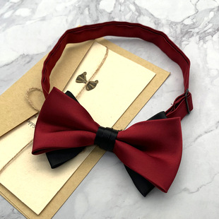 Double Contrast Bow Tie Men's Dress Business Wedding Suit Dress Bow Candy Macaron Mint Portman