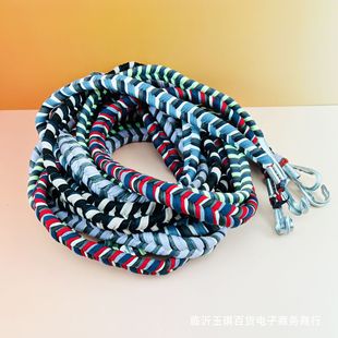 Braid car rope brake rope strap elastic rope flat hook binding cable tie electric car rope two yuan wholesale