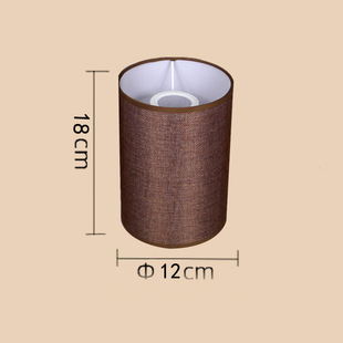 Straight Linen Lampshade Simple Light Living Room Balcony Hotel Bedside Hanging Table Lamp Accessories Soft Fabric Purely Handmade