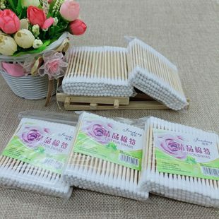 100 Large Packs of Cotton Swabs, Large Packs of Double-Ended Cotton Swabs, Household Makeup Cotton Swabs, Two Yuan Store Department Store Supply