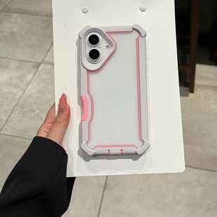 Stellar Two-In-One Anti-Fall Case Suitable for Iphone16 Pro Max Anti-Fall Mobile Phone Case European and American New