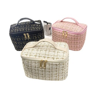 New Cyber Celebrity Cosmetic Bag New Cosmetics Large Capacity Storage Bag Portable Travel High-end Small Chanel Style Cosmetic Bag