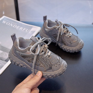 Children's sneaker Spring and Autumn 2024 New Girls' Torre Shoes Boys Tire Shoes Large Children's Running Shoes