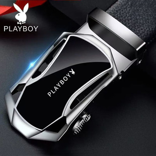 Playboy мужской кожаный ремень автоматическая пряжка мужской деловой пояс среднего возраста модные повседневные брюки с бесплатной доставкой
