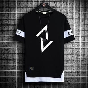 Men's Short-sleeved T-shirt Men's 2021 New Arrival Summer White Half-sleeved Men's T-shirt Trendy Brand Fashion Student Top Clothes