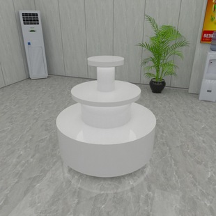 Creative Sample Display Table Baking Paint Round Counter Table Exhibition Hall Technology Digital Electronic Products Luminous Rack Nakajima Table