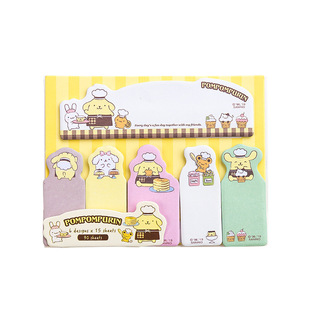 Creative cartoon cute Sanrio Family Index sticky notes student office classification mark label stickers N times stickers