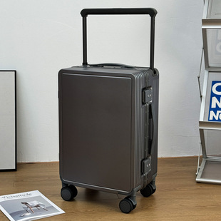 Mid-mounted wide pull rod luggage case universal wheel 20 inch men's and women's high color value boarding case silent strong travel password box