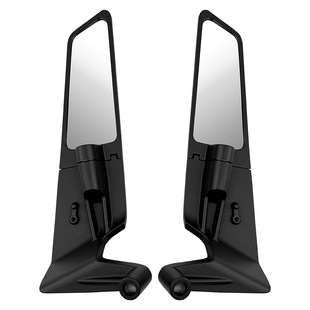 Customized motorcycle modified rearview mirror mirror adjustable angle large aluminum alloy fixed wind wing reflector