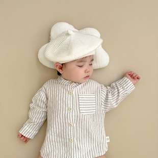 Baby Clothes Korean Style Spring and Summer Light Color Jeans Men's Treasure Women's Belted Pants Baby's Outgoing Stylist All-Match Pants