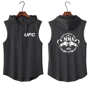 UFC Fighting MMA Mixed Fighting Боевые искусства Boxing Спортивные футболки без рукавов Одежда в китайском стиле с капюшоном 12