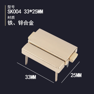 Spot wholesale jewelry box hardware accessories boutique storage box hardware snap button simple gift box alloy key lock