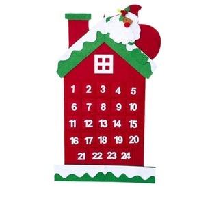 Felt Christmas tree calendar Christmas Snowman House children's Christmas DIY Christmas countdown calendar