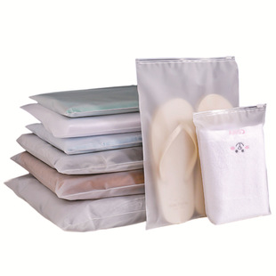 Transparent Frosted Zipper Bag Wholesale Underwear Garment Packaging Bag p eva Plastic Zipper Bag Sealing Pocket