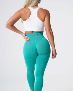 2020 AliExpress Amazon Explosions Snowflake Smiley Pants Jacquard Seamless Yoga Pants Fitness Cropped Pants Yoga