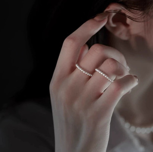 Korean style plain ring set ring niche simple cold style ins fashionable European and American fashion personality Joker wholesale ring