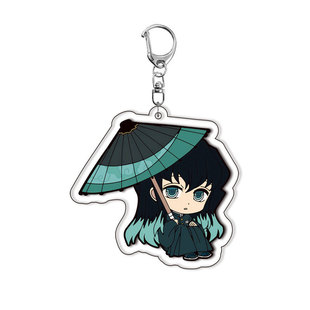 [Mezzanine] The Blade of Ghost Extinguishing Acrylic Keychain Kitchen Door Charcoal Zhilang My Wife Shan Yi Animation Peripheral Hanging Ornaments