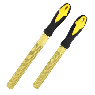 Woodwork file gold file round head hardwood mahogany plastic file double-sided fine tooth hand file grinding tool tungsten steel